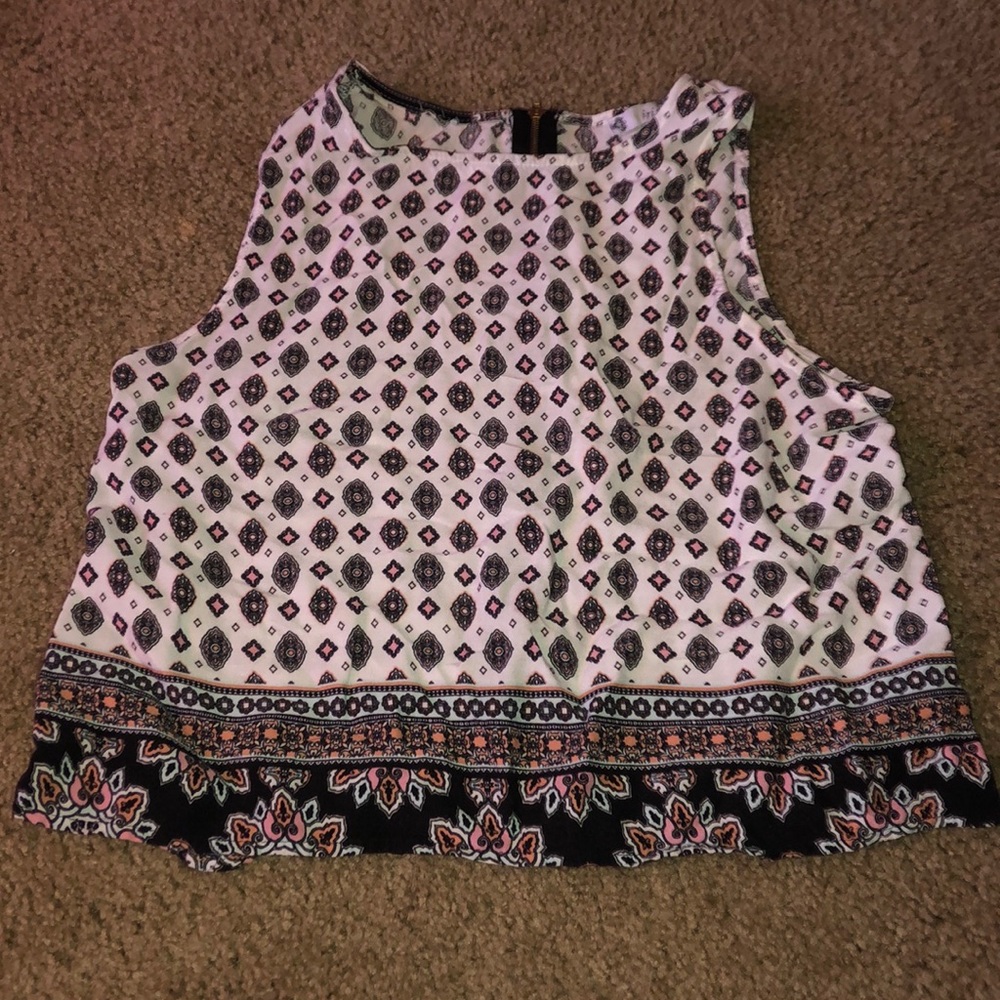 tank top with a zipper